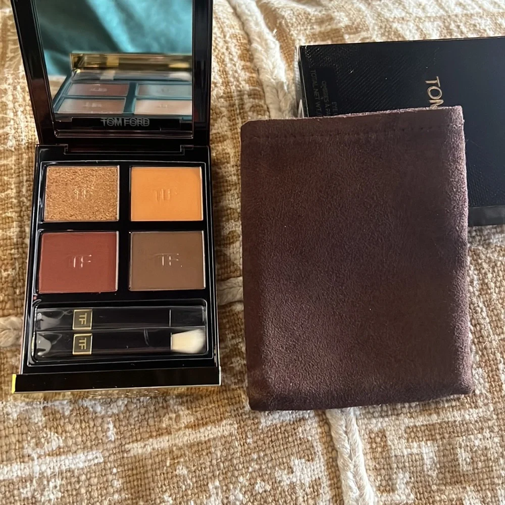 TOM FORD EYESHADOW QUAD LEOPARD SUN NIB